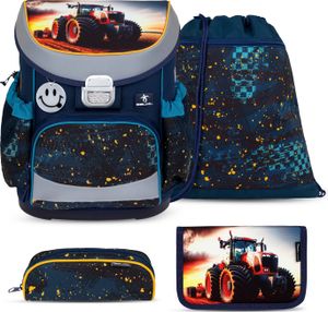 Belmil Mini-Fit Schulranzen Set 4-teilig mit Brustgurt - Tractron