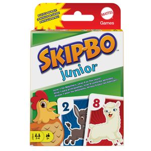 Mattel Games Skip-Bo Junior Kinderspiel, Kartenspiel, Familienspiel