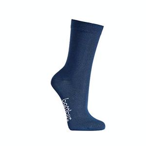 TippTexx 24 6 Paar Bambus Kinder Socken, handgekettelt für Mädchen/Jungen, Jeans, Größe 31-34