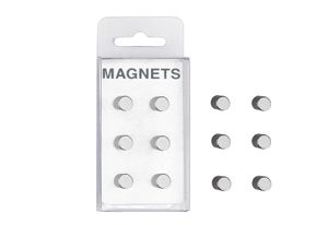 ZELLER Magnety 6ks extra silné, oceľové