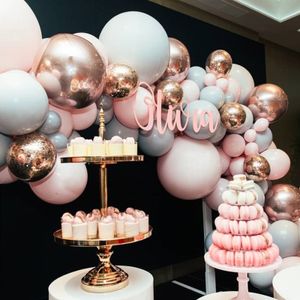 Ballon Girlande Ballonbogen Kit Luftballons Pink Roségold Set Ballons für Mädchen Baby Geburtstag Party Hintergr Deko Hochzeit Birthday