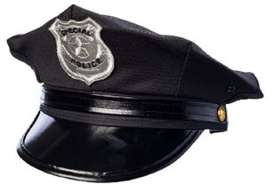 O23467 schwarz Police Mütze Kappe