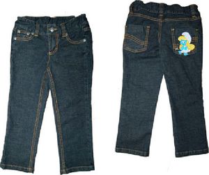 84206 Disney Schlümpfe Jeans Mädchen Blau Gr. 128 – Bequeme Kinderjeans mit gestricktem Schlümpfe-Motiv hinten 84206 Disney Schlümpfe Jeans Mädchen Blau Gr. 128 – Bequeme Kinderjeans mit gestricktem Schlümpfe-Motiv hinten
