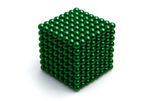 512 Stück Neodym Kugeln-Magnet 5 mm Ø Grün - Puzzle