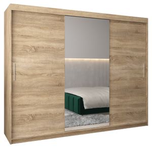 Kleiderschrank, Schiebetürenschrank Schlafzimmer, Schrank mit Spiegel TOKYO 1 250 cm
