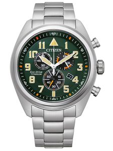 Citizen - Zegarek na rękę - Męski - Chronograf - AT2480-81X Eco-Drive Titanium