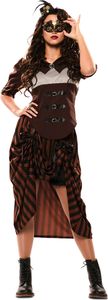 Steampunk-Kostüm für Damen Damen-Karneval-Kostüm