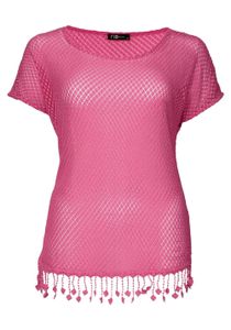 No Secret Damen Plus-Size-Spitzenshirt, pink, Größe:46