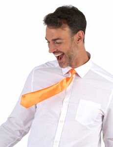 Krawatte für Erwachsene neonorange