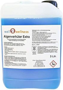 well2wellness Algenvernichter Extra 3 Liter - Hochkonzentriertes Schaumfreies Algizid - Vernichtet Alle Formen von Algen - mit Klärender Wirkung