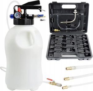 LUXTOM | Getriebeöl Einfüllgerät, 10l, Pneumatische Getriebeöl Pumpe, Ölabsaugpumpe und Öl Einfüllgerät, Druckluft Ölwechsel Gerät