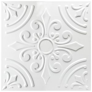 Deckenplatten aus Styropor XPS - WeißeNachbildungplatten leicht & formfest - (2QM Sparpaket NR.33 50x50cm) Feuchtraum Decke Wand Deckenverkleidung weiß