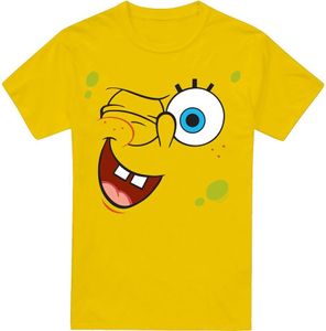 SpongeBob SquarePants - "Winking" T-Shirt für Herren TV6529 (L) (Gelb)