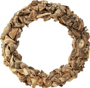 Holzkranz Wurzelholz Natur Tischdeko Adventskranz Ø40cm