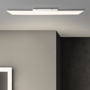 BRILLIANT weiße LED Panel Aufbaupaneel BUFFI |  funktionale Deckenleuchte mit warmweißem Licht | Metall/Kunststoff | 40W 4000 Lumen 2700 Kelvin | 120x30cm