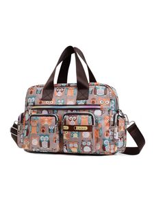 Damen Reißverschluss Retro Umhängetaschen Große Kapazität Reisetasche Aus Nylon Handtasche Eule Damen Reißverschluss Retro Umhängetaschen Große Kapazität Reisetasche Aus Nylon Handtasche Eule