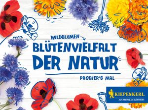 KIEPENKERL® Wildblumen Startersaatgut Ringelblumen & Zwergmohn & Wilde Kornblumen - Blumensamen