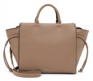 Tamaris Damen Shopper Handtasche groß seitliche Erweiterung Relief Juliane 31902, Farbe:Braun