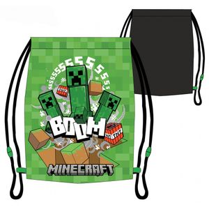 Minecraft Sportbeutel grün Turnbeutel Sport Tasche Rucksack Gym Bag