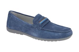 Geox TIVOLI Herrenschuhe - Slipper - Halbschuhe blau Freizeit NEU
