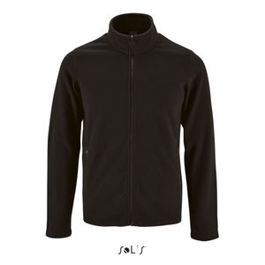 Herren Plain Fleece Jacket Norman - Farbe: Black - Größe: XL