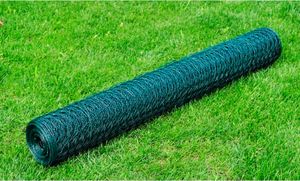 vidaXL Drahtzaun mit PVC-Beschichtung 25x0,75 m Grün