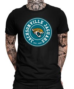 Jacksonville Jaguars - American Football NFL Super Bowl Herren T-Shirt, Schwarz, XXL, Vorne