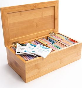YOGI TEA Probierbox aus Holz | 48 Sorten (96 Beutel) | BIO Tee