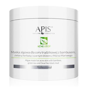 Apis Acne-Stop Maska algowa z bambusem zieloną herbatą, 200g