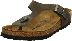 BIRKENSTOCK Herren Offene Gizeh Zehenstegpantolette 1014272 grau 700458