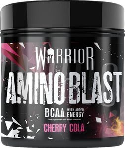Warrior Amino Blast 270 g višeň-cola / Aminokyseliny a BCAA / Aminokyseliny BCAA s glutaminem, taurinem, citrulinem a kofeinem