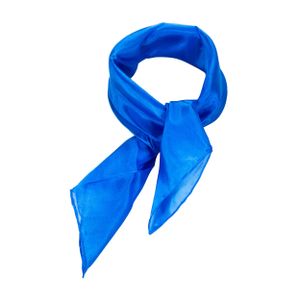 Nickituch Seidentuch blau brillantblau Seide 55x55cm