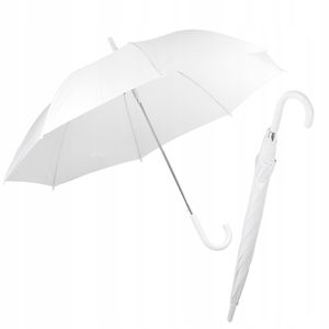 Dáždnik White Automatic Stick Umbrella Golf Veľký partnerský dáždnik Ø105 Transparent 140