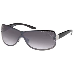Sonnenbrille Damen Design Retro Sonnen Trendy Brille Strasssteine A0553 Schwarz mit Strass