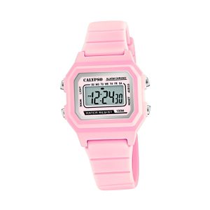 Calypso Damen Uhr Digital Sport K5802/3 Kunststoff Armbanduhr rosa D2UK5802/3