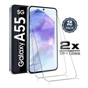 2X Samsung Galaxy A55 5G - Panzerglas Glasfolie Display Schutz Folie Glas Screen 9H Hart Echt Glas Displayschutzfolie 2 Stück