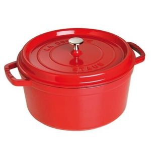 Staub La Cocotte 20cm rund, rot, Gusseisen