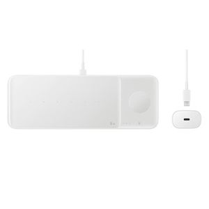Samsung Wireless Charger Trio - Indoor - USB - Kabelloses Aufladen - Weiß Samsung