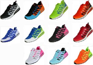Neon Turnschuhe Schuhe Sneaker Sportschuhe Boots Luftpolster Damen Herren 002, Schuhgröße:38, Farbe:Schwarz/Pink