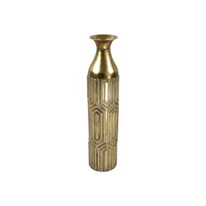 Vase Luxor, gold Metall, 14,5x68 cm