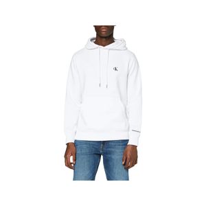 Calvin Klein Jeans Herren Wesentlicher Pullover Hoodie, Weiß L