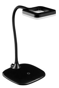 Schwarze dimmbare LED Schreibtischlampe 3-Stufen-Touchdimmer