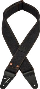 Fender Wrangler Denim Strap Gitarový pás Black Fender Wrangler Denim Strap Gitarový pás Black