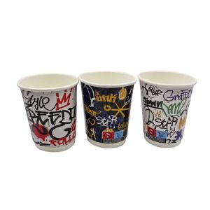 25 2W Coffee to go Kaffeebecher "Graffiti" 200ml auch für Smoothies und Tees