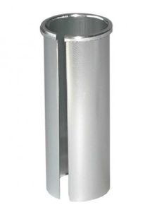 ergotec 63880001 Kalibračné puzdro pre stĺpik sedlovky Ø 31,6 mm, Ø trubky 34,9 mm, 120 mm, strieborné (1 kus)