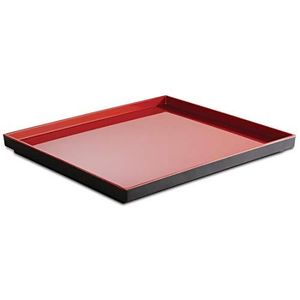 APS GN 1/2 Tablett ASIA PLUS aus Melamin Rot / Schwarz BxTxH: 32,5 x 26,5 x 3 cm