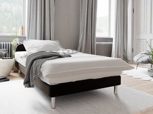 Jednolôžková posteľ s kovovými nôžkami HENRYK COMFORT 2 - 80x200, antracitová