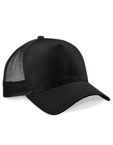 Beechfield B640 | Snapback Trucker Cap / Kappe / Mütze / Hut - Farbe: Black/Black - Größe: One Size