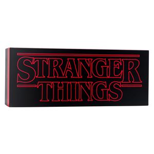 Paladone Stranger Things Leuchte Logo schwarz/rot, USB- oder batteriebetrieben, in Geschenkverpackung.