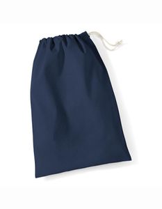 Baumwolle Stuff Bag / Turnbeutel / verschiedene Größen - Farbe: Navy - Größe: S (25x30cm